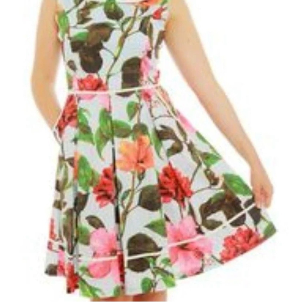 Lindy Bop Molly Sue pale blue floral dress